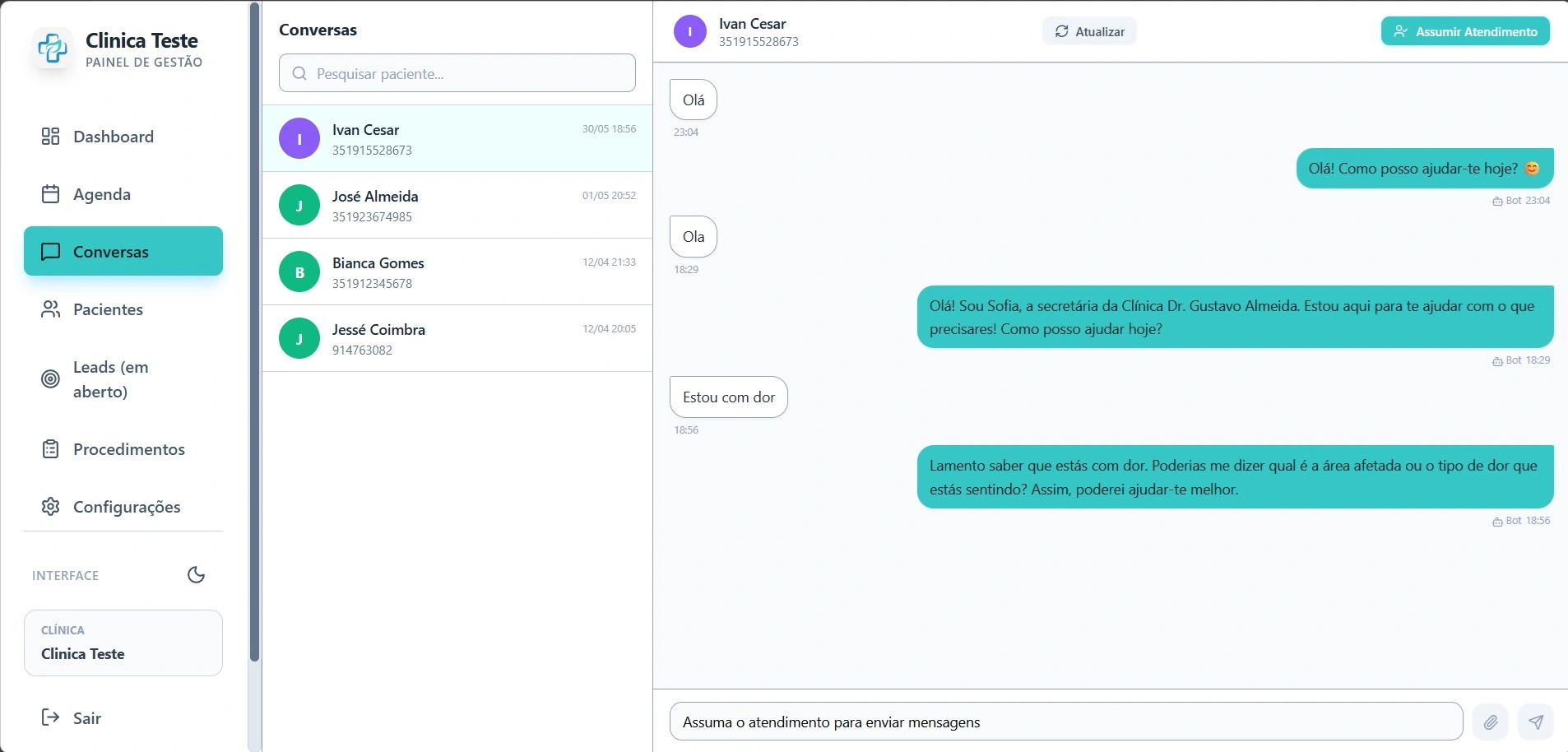 Conversa automática WhatsApp com IA LusaBot AI
